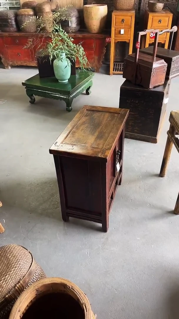 木（非红木类）灵**净实木材质两开门老物件