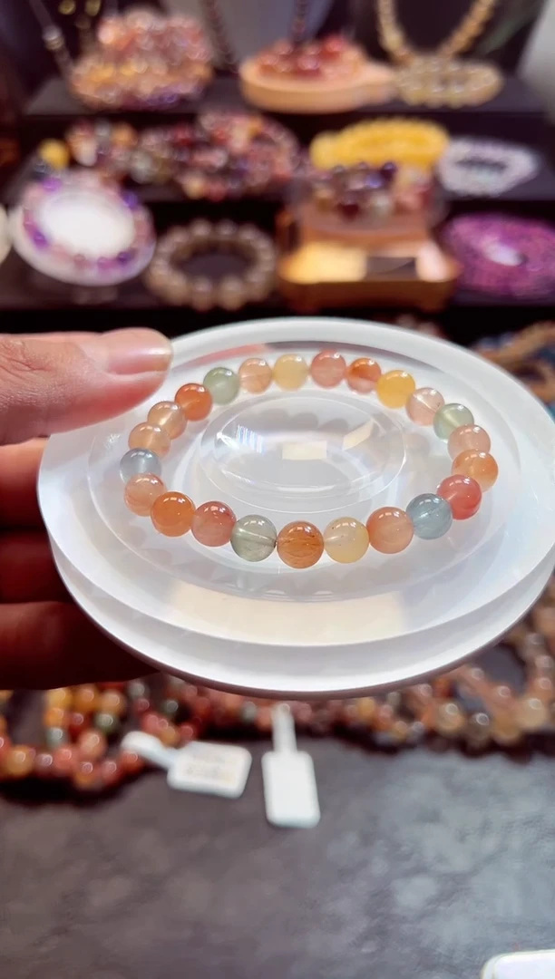 水晶手链未镶嵌小**?水晶35