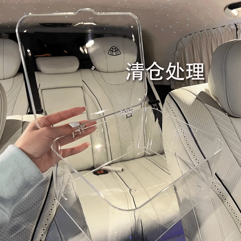 桌面收纳盒收纳透明杂物亚克力办公室卧室宿舍带盖防尘整理盒大号