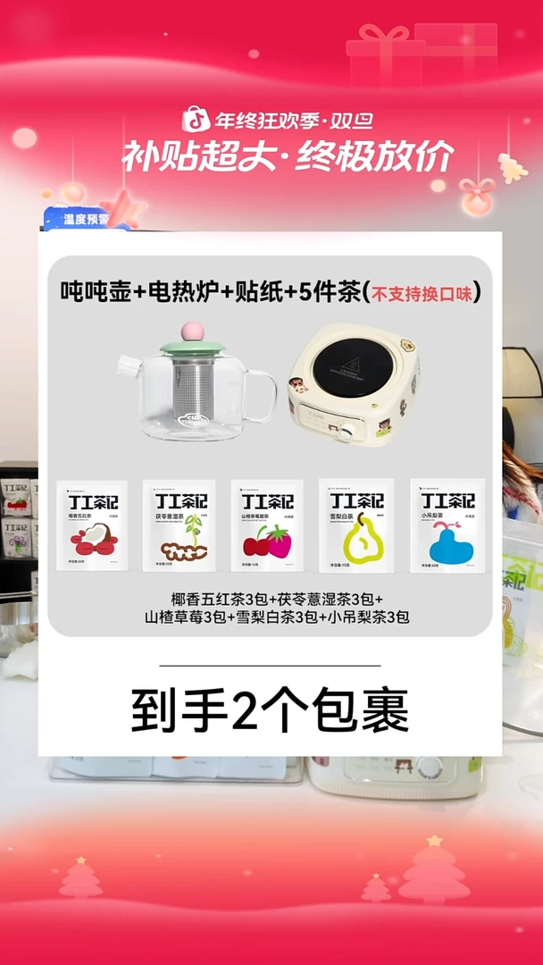 吨吨壶组合电热炉加5件试喝（不支持换口味)