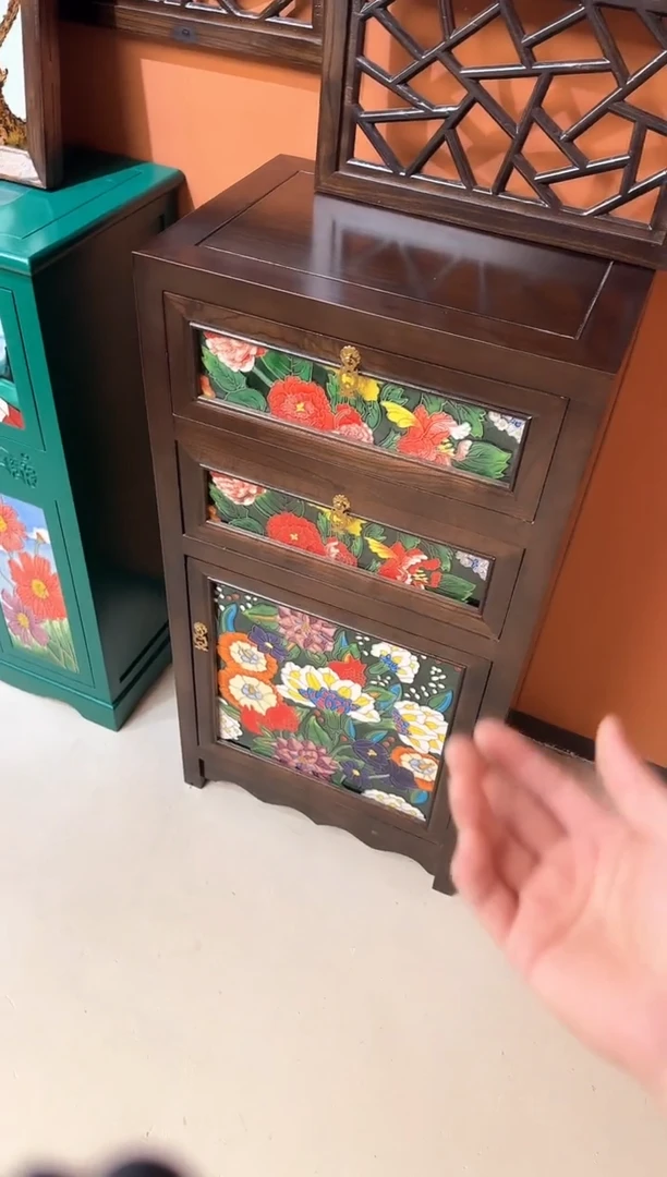 陶瓷 双层刹那芳华柜子   微瑕