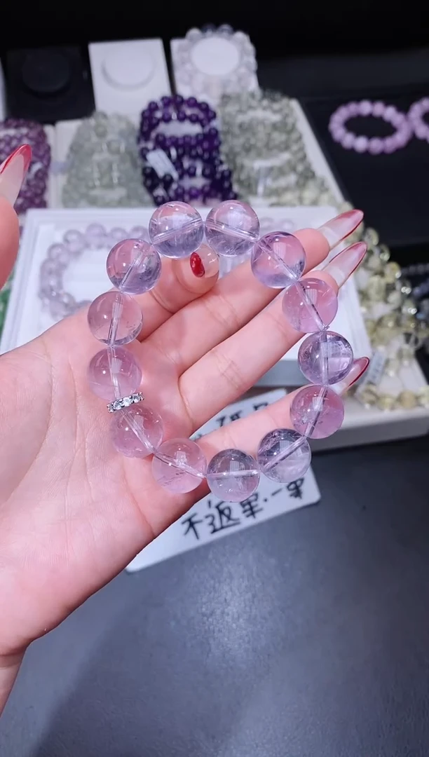 【闪购商品】水晶手链合金116.17玻利维亚紫水晶 多样性发其一