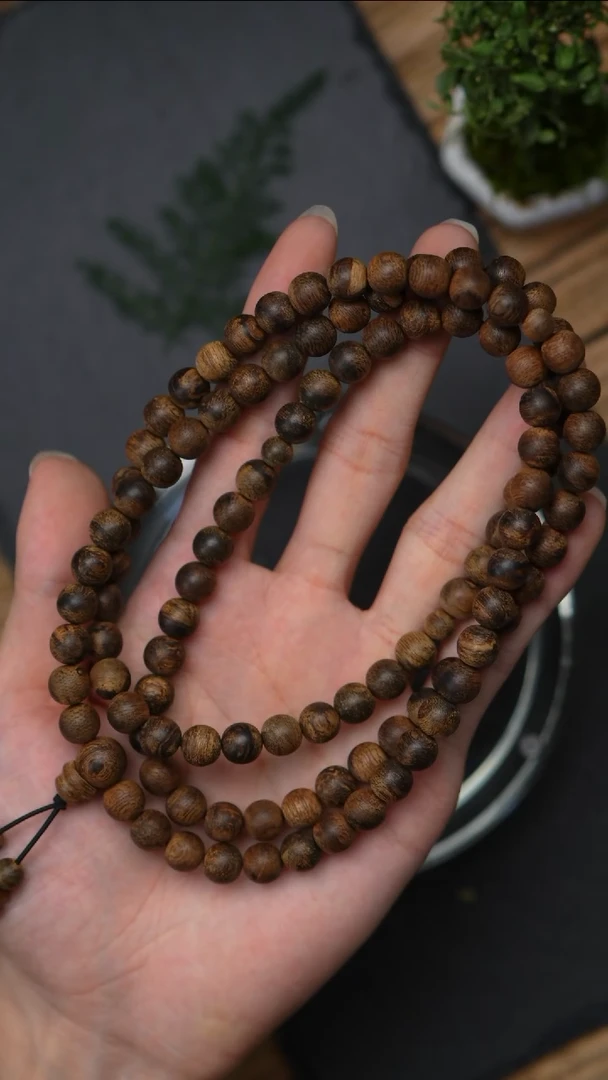 手串沉香L529-8惠安虎斑8.5mm33.6g