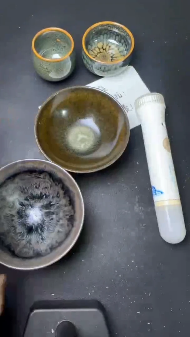 【闪购商品】茶盏建窑建盏微瑕三只77