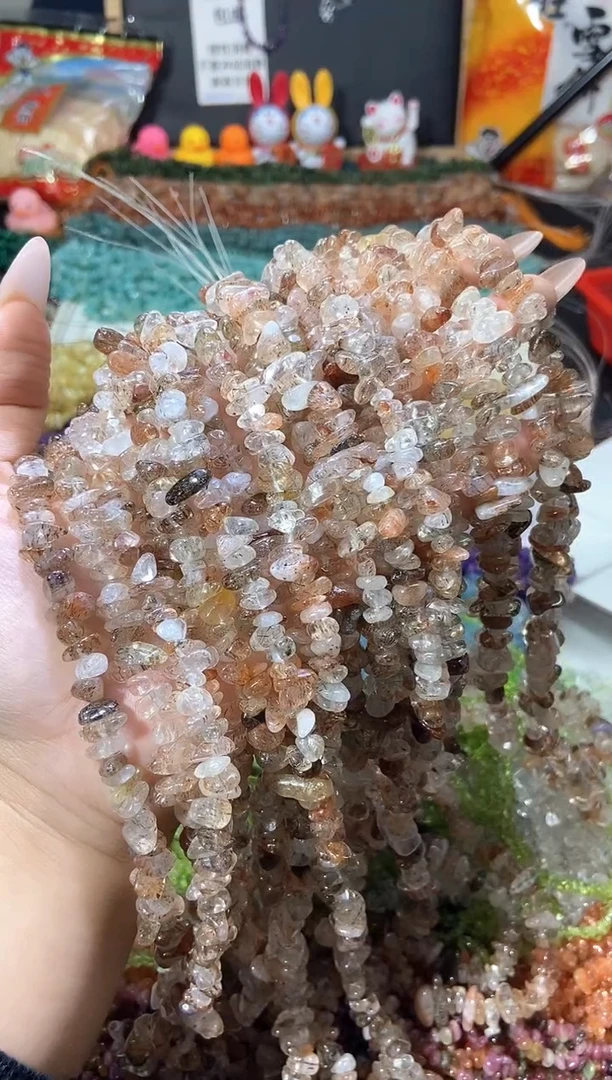 水晶珠宝半成品未镶嵌黑金超七