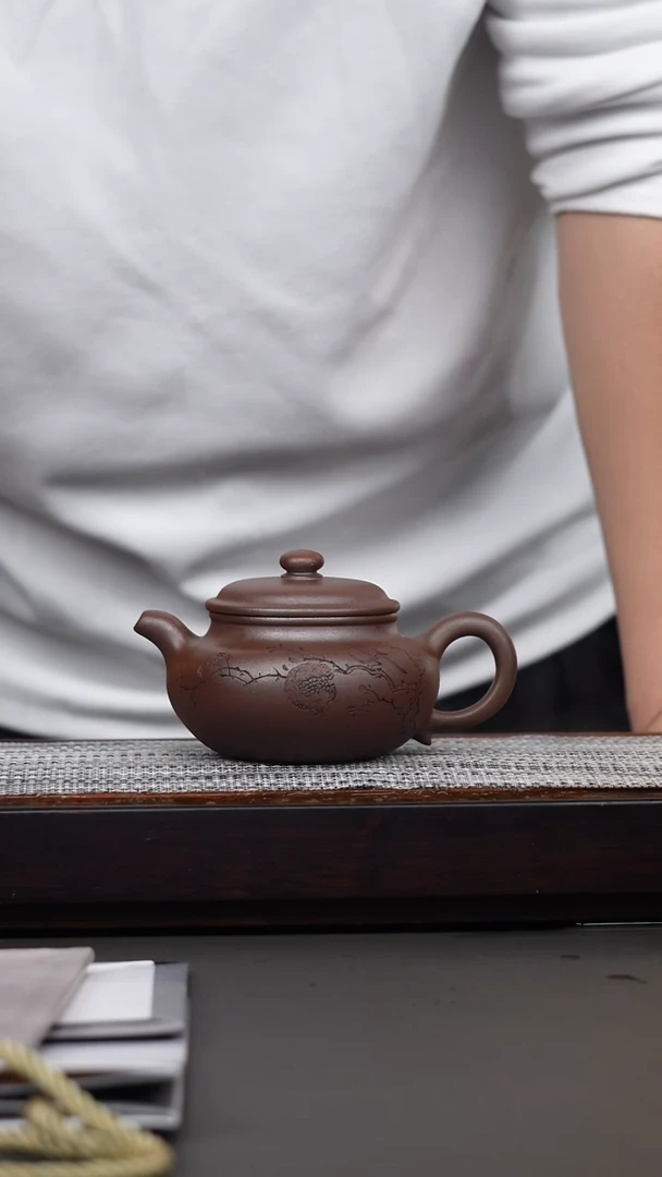 茶壶紫砂韩惠琴·朱泥柴烧仿古