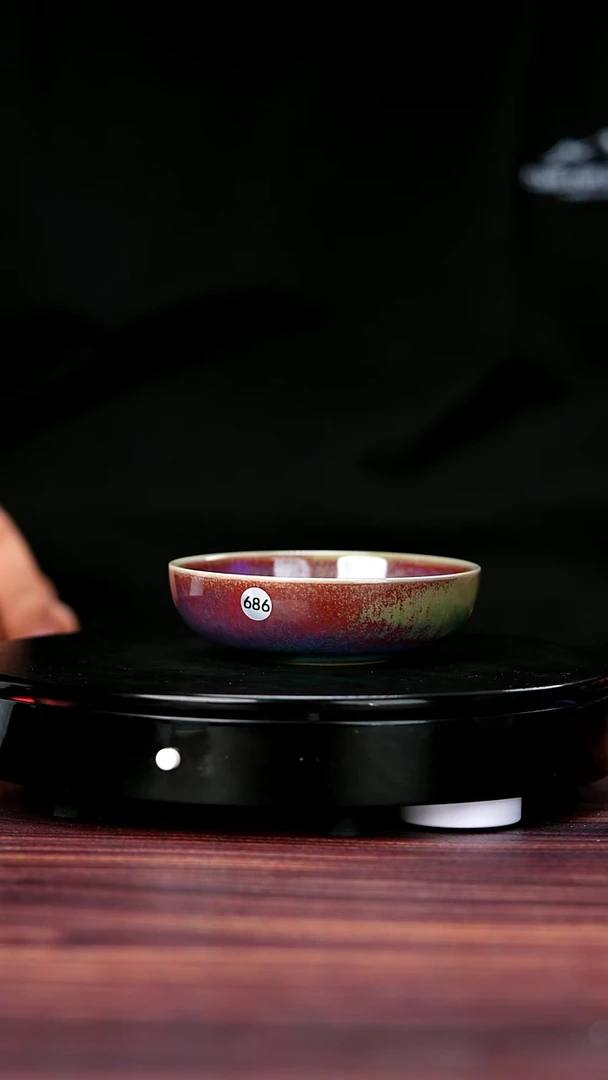 其他686#盼龙窑一级品原矿钧瓷半月普洱杯