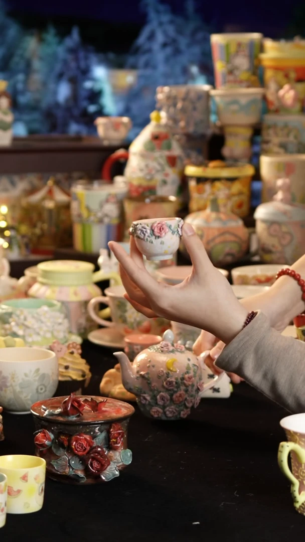 其他陶景德镇釉下彩手绘设计师款陶瓷