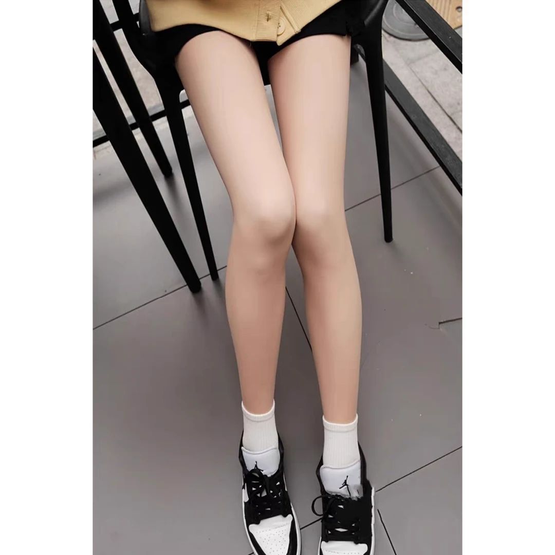 秋冬加绒超自然无褶皱外穿打底裤巨显瘦水精灵光腿神器