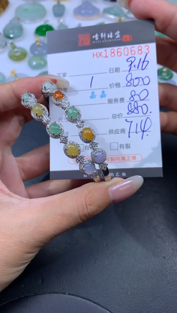 未镶嵌挂件翡翠哈轩 手镯1（多样性发其一）