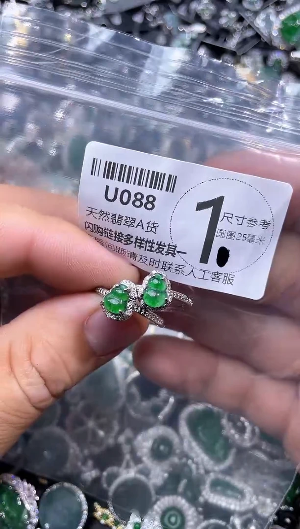 【闪购商品】翡翠颈饰未镶嵌U088戒指 多样性发其一