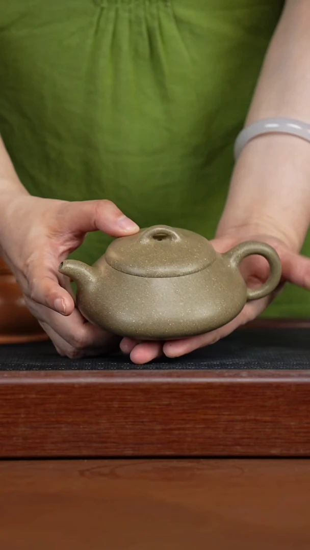 茶壶紫砂青段汉棠石瓢