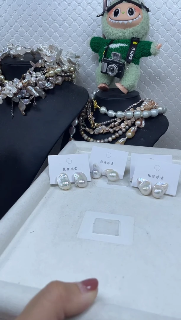 未镶嵌淡水珍珠耳饰【纯恬珍珠】（多样性发货发一）