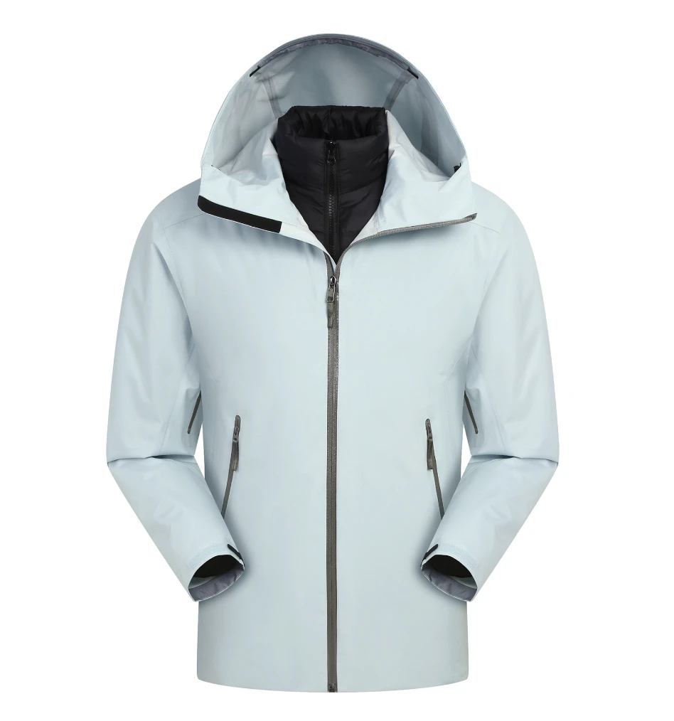 （源兹源味）带内胆户外冬季保暖三合一冲锋衣带可拆卸内胆