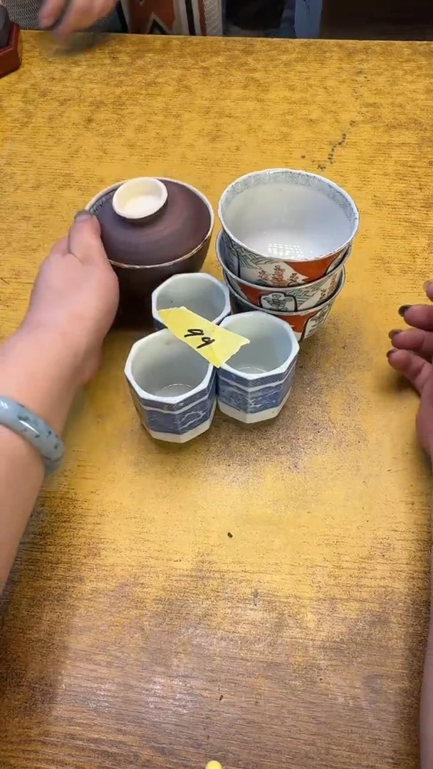 瓷器瓷器瑕疵破破99七件