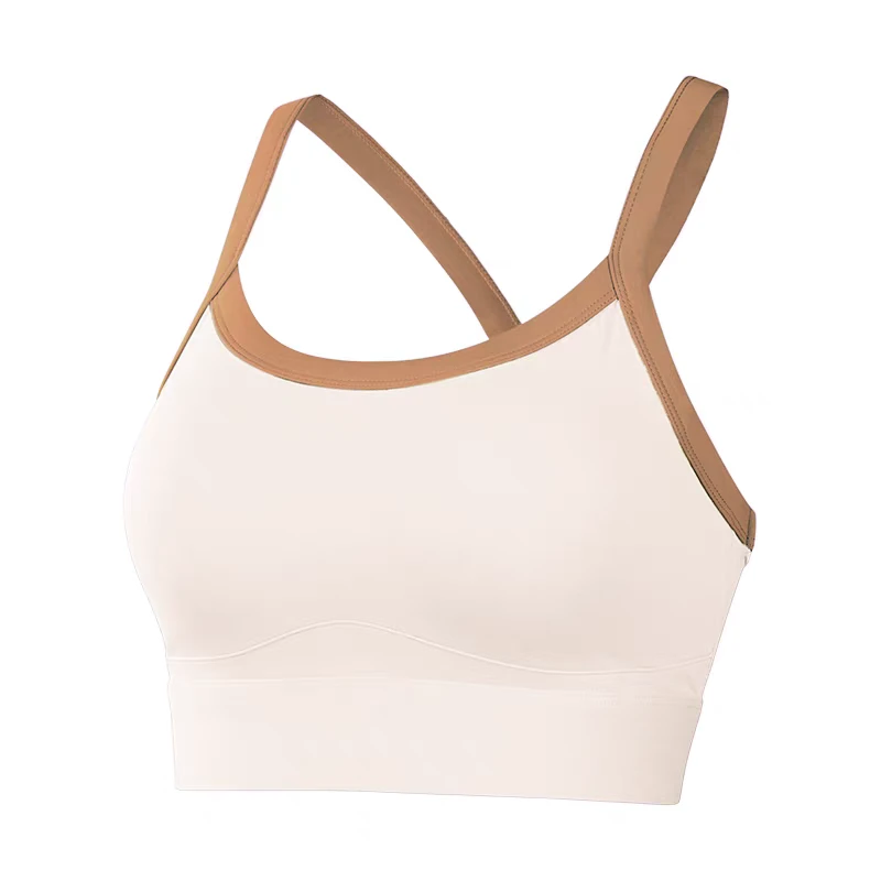 2388运动内衣背心防震美背无袖健身上衣速干一体式瑜伽外穿女新