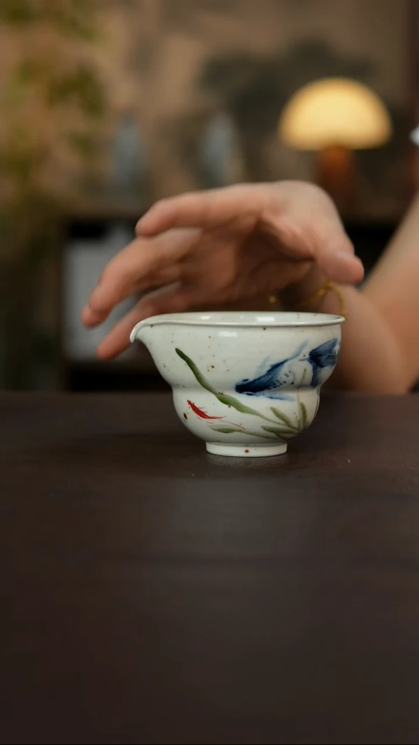 景德镇陶瓷杯碗柴烧多人