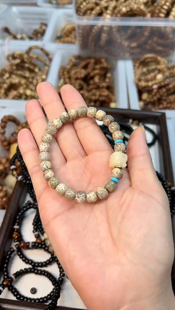 手串星月菩提卡8mm左右 设计款 单圈