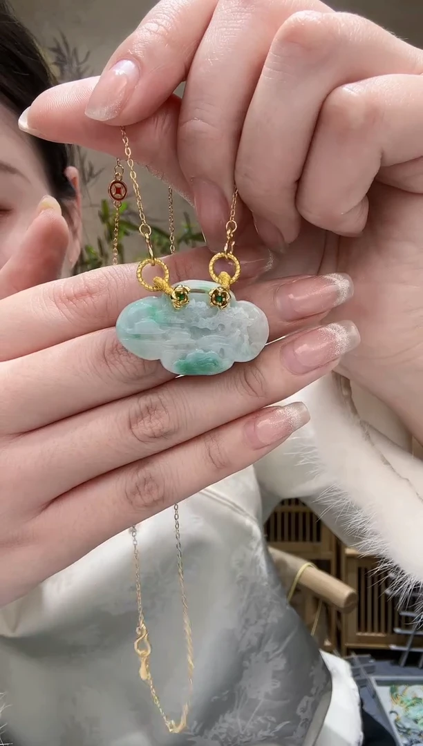 【闪购商品】翡翠耳饰未镶嵌吊坠