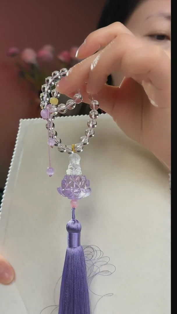 【闪购商品】水晶车挂未镶嵌天然白水晶车挂