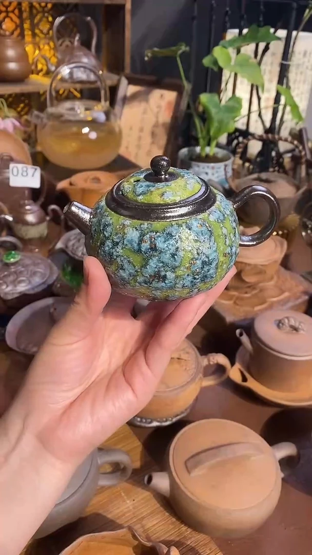 杯子陶器由心造老岩泥茶壶15