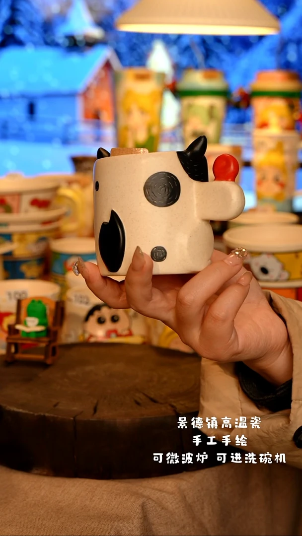 陶瓷010景德镇陶瓷设计师款高温陶瓷手工手绘