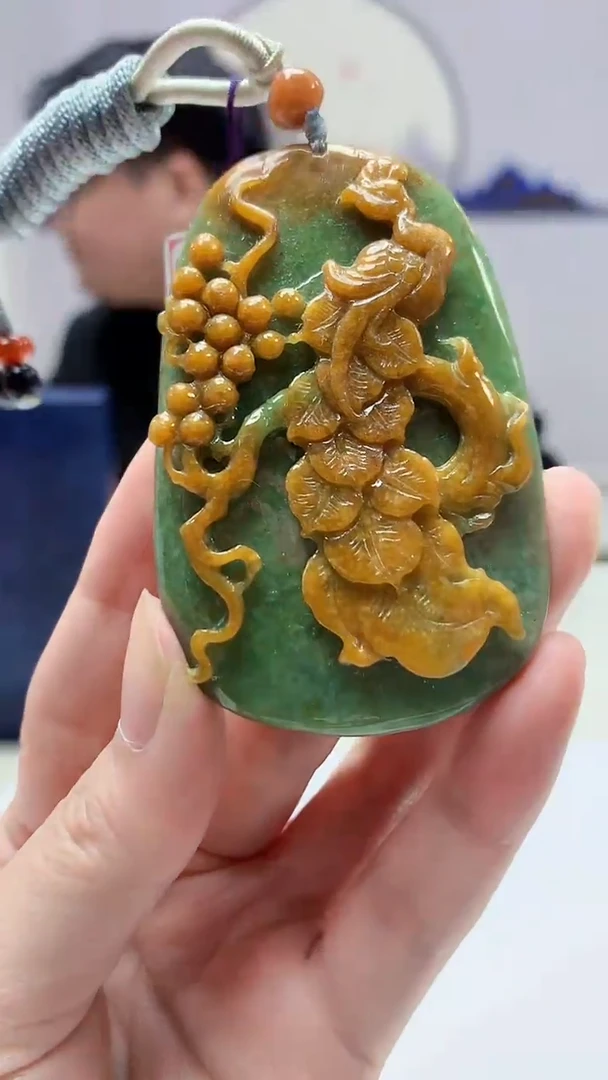 【闪购商品】定制翡翠未镶嵌5060zm-毛货挂件21凤凰