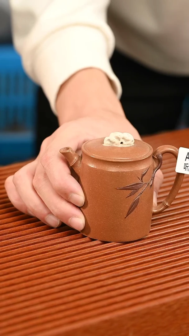 紫砂茶宠271紫砂竹段壶