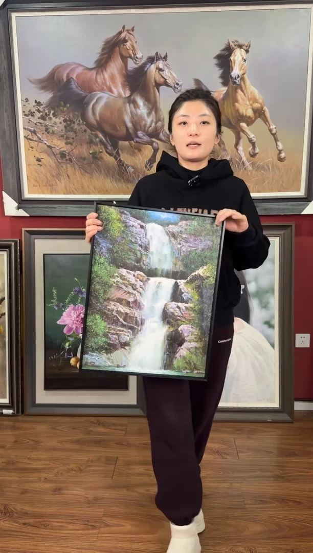 油画【45号】约53*35cm丨朝鲜原创纯手绘孤品油画丨顺丰包邮