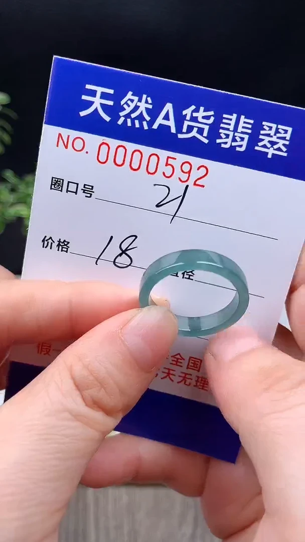 未镶嵌戒指翡翠21#