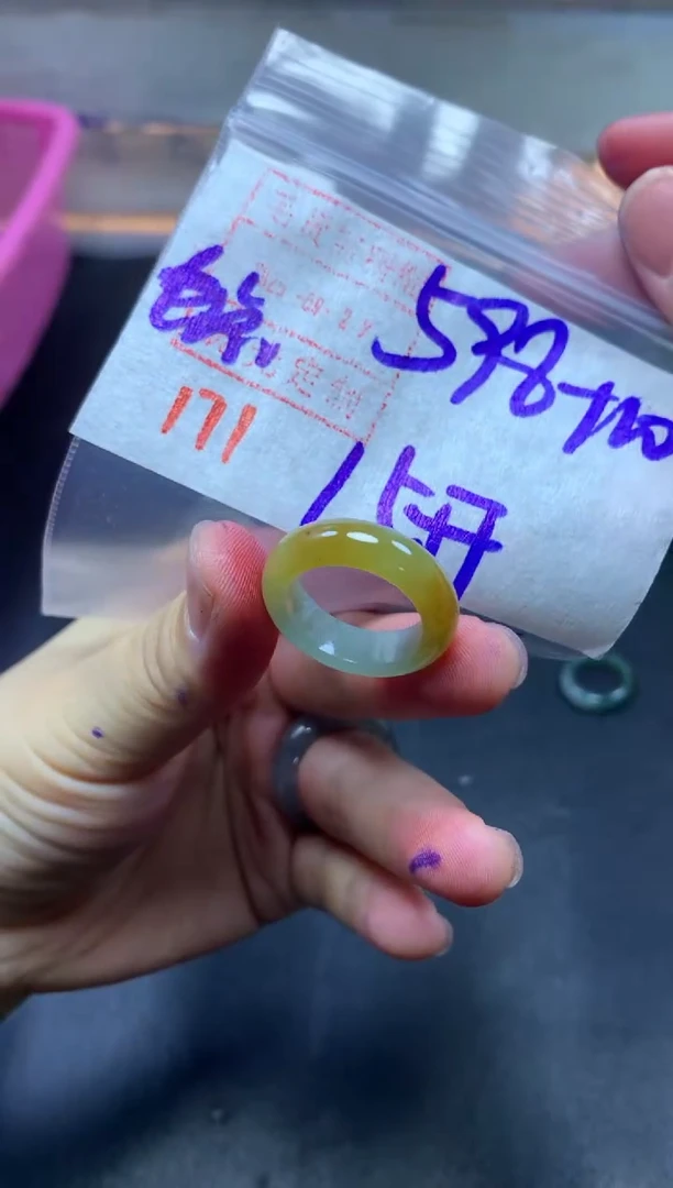 未镶嵌定制翡翠戒圈15#608毛货需精细抛光