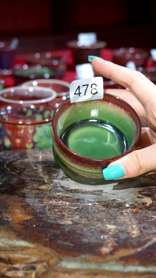 摆件精品窑变钧瓷茶器