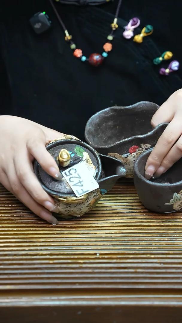 粗陶手工手做茶具
