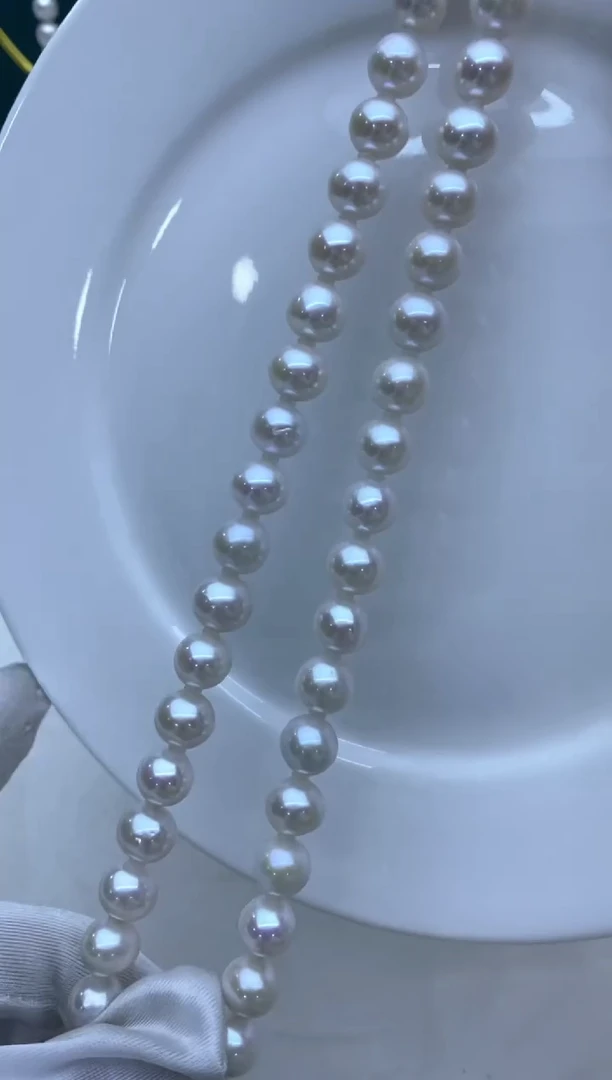 【闪购商品】淡水珍珠项链银S925镶嵌10