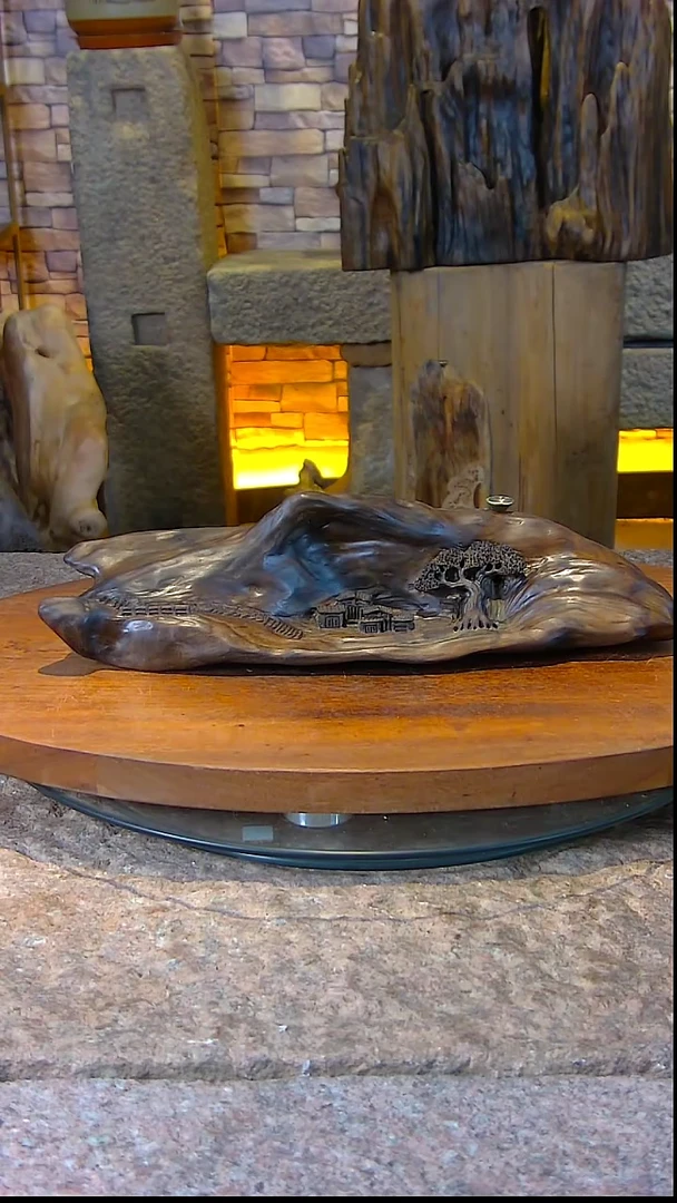 【闪购商品】木木雕金丝楠倒流香摆件