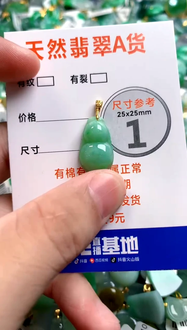 颈饰18K金镶嵌翡翠14006338