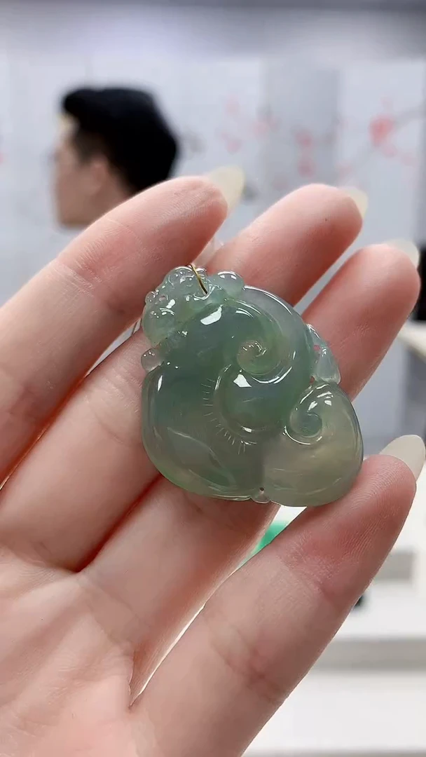 未镶嵌定制翡翠5123ry-毛货挂件77
