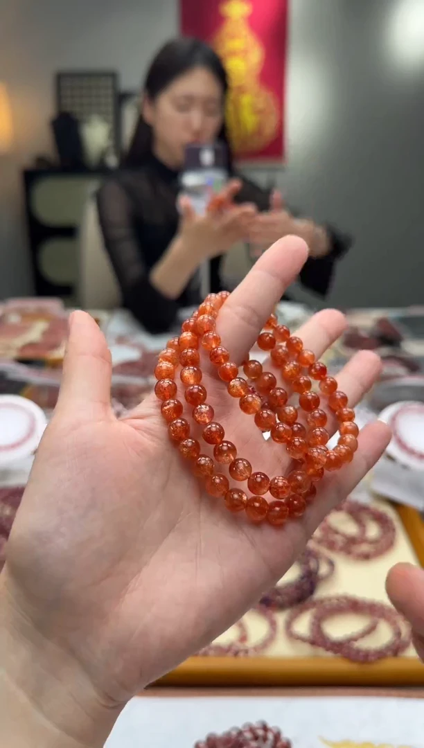 未镶嵌手串长石金太阳 多样性发一