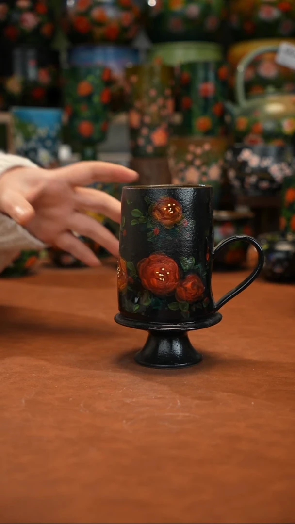 油画  釉下彩   杯子