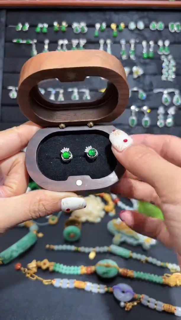 【闪购商品】翡翠颈饰银S925镶嵌蛋面/支持复检/一件