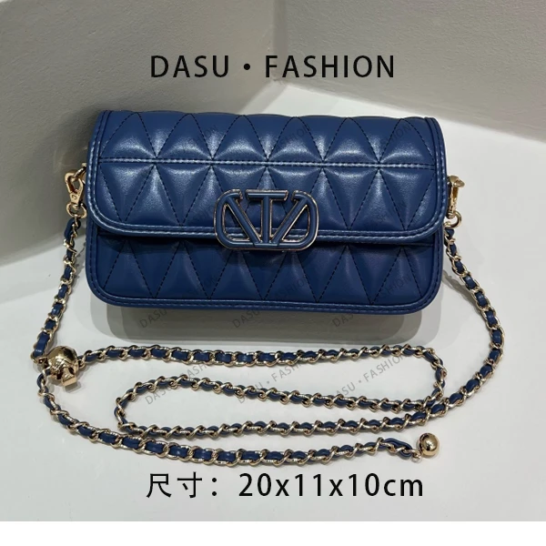 【苏总专属】ZT-95008-雾霾蓝女士时尚潮流气质小众腋下包斜挎包