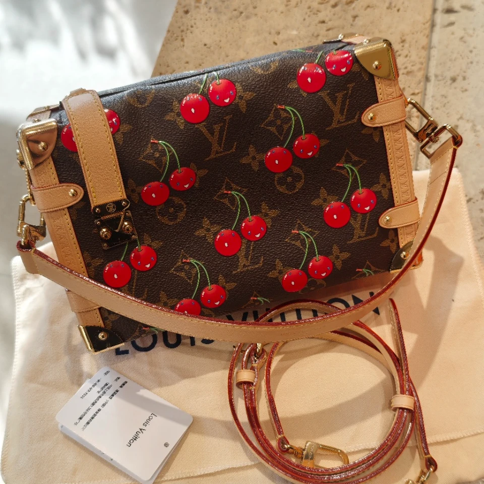 95新 LouisVuitton/路易威登 限定 樱桃盒子包 芯片/121805