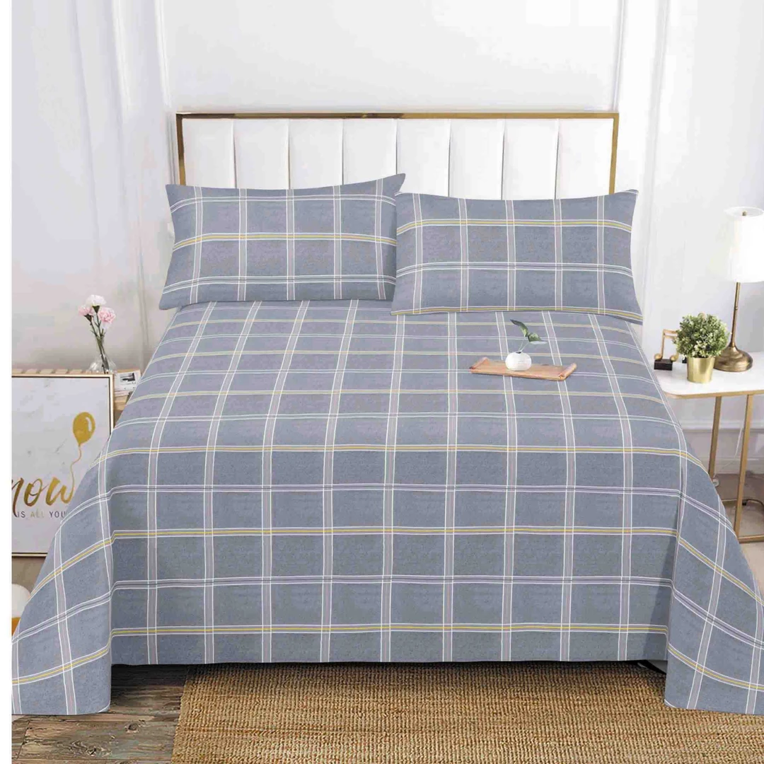 （0217）加厚粗布床单吸汗透气2.45*2.25米（+－5公分）梦格-灰