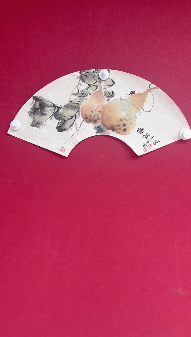 国画王洋洲老师扇