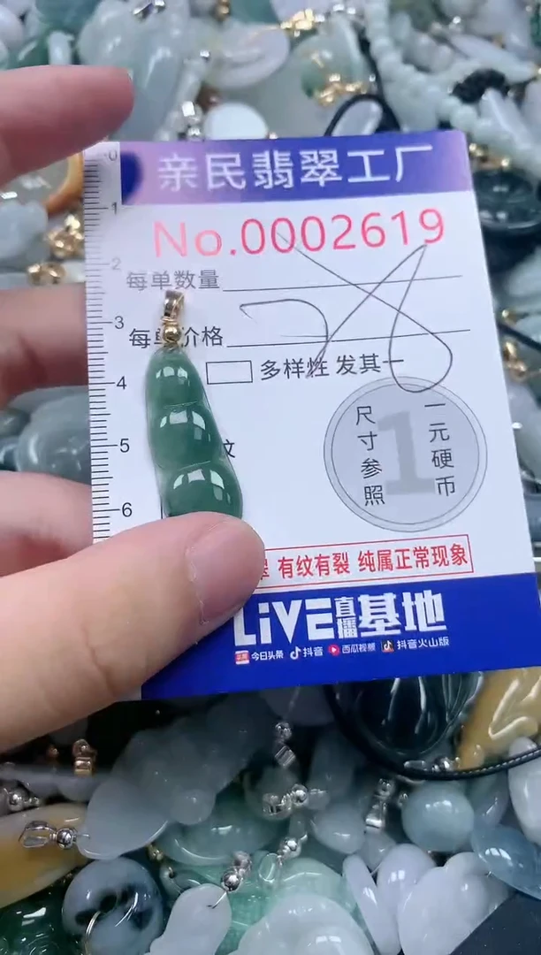 翡翠未镶嵌吊坠(不含链)2619