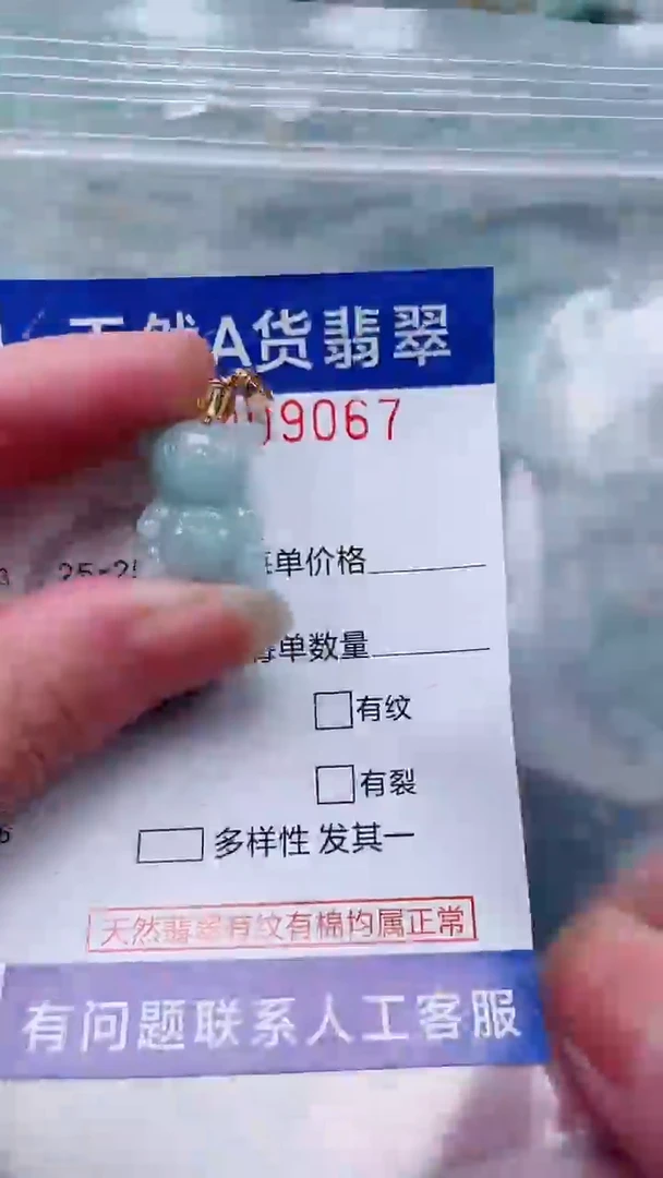 翡翠未镶嵌吊坠(不含链)1