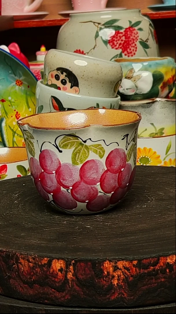 摆件陶景德镇创意手绘高温陶瓷微瑕