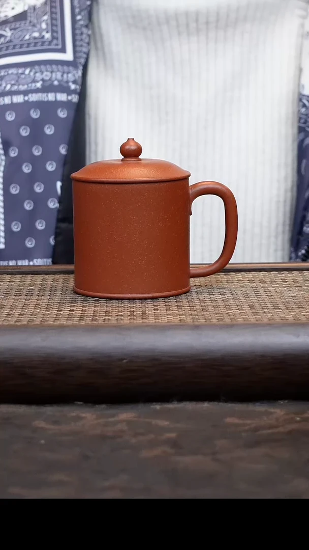 【闪购商品】紫砂茶杯朱泥紫气东来