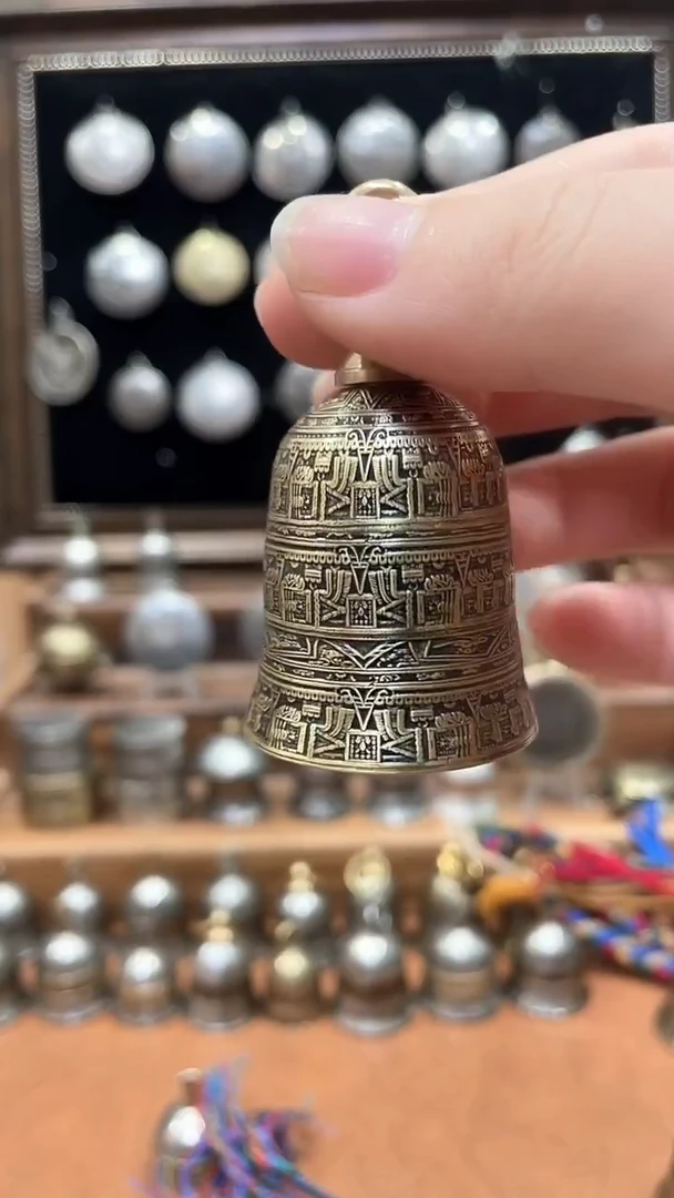 格****t阿兹特克三硬币拼接款铃铛全品 配五彩绳