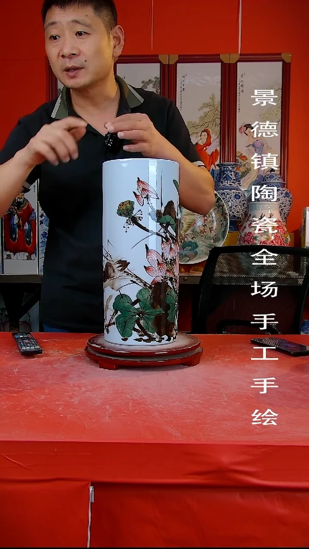 摆件景德镇陶瓷 全场手工手绘